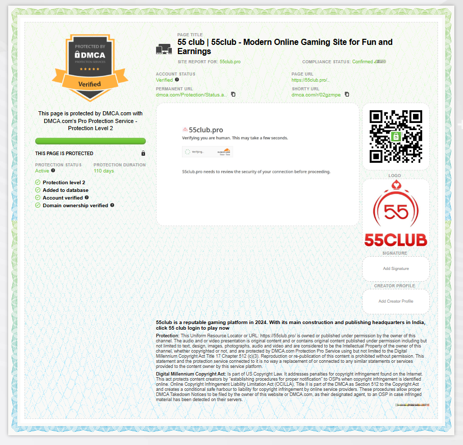 55club.pro dmca